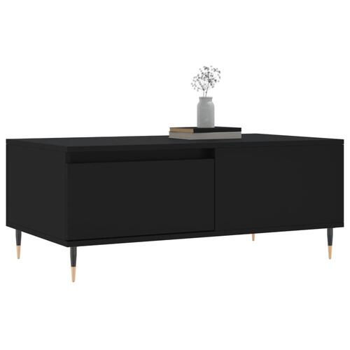 Sofabord 90x50x36,5 cm konstrueret træ sort