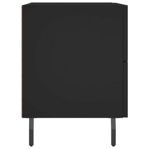 Sengebord 40x35x47,5 cm konstrueret træ sort