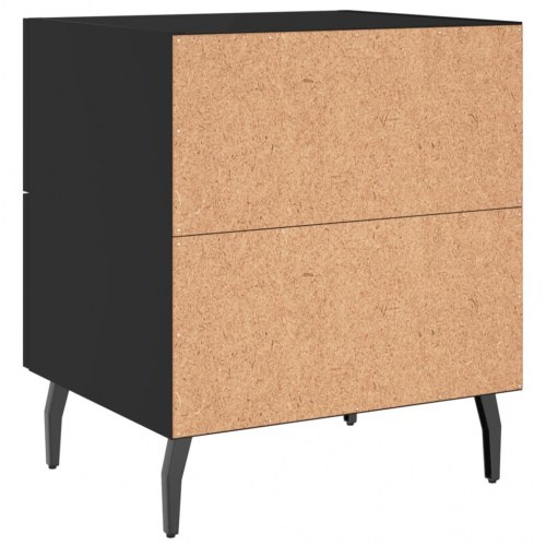 Sengebord 40x35x47,5 cm konstrueret træ sort