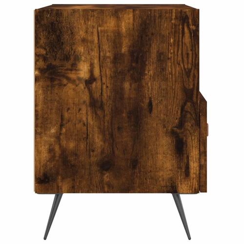 Sengebord 40x35x47,5 cm konstrueret træ røget egetræ
