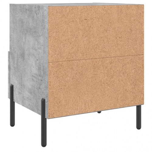 Sengebord 40x35x47,5 cm konstrueret træ betongrå