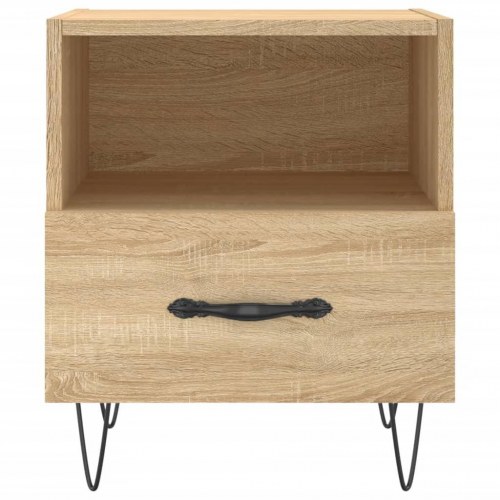 Sengebord 40x35x47,5 cm konstrueret træ sonoma-eg