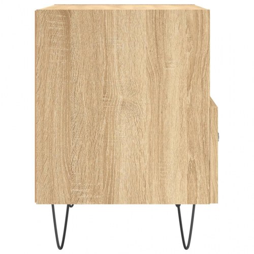 Sengebord 40x35x47,5 cm konstrueret træ sonoma-eg
