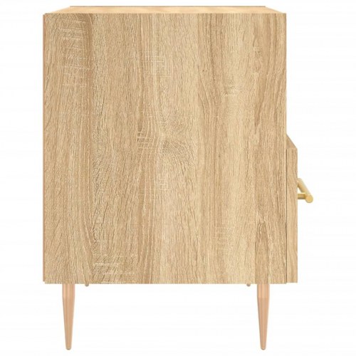 Sengebord 40 × 35 × 47,5 cm i konstrueret træ - sonoma-eg