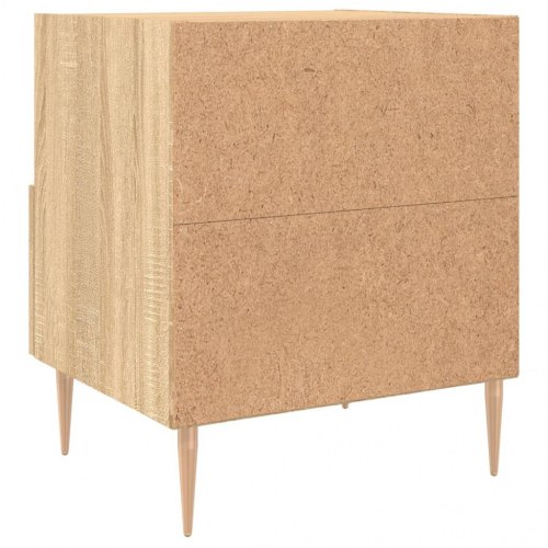 Sengebord 40 × 35 × 47,5 cm i konstrueret træ - sonoma-eg