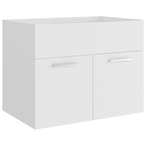 Skab til håndvask 60x38,5x46 cm konstrueret træ hvid