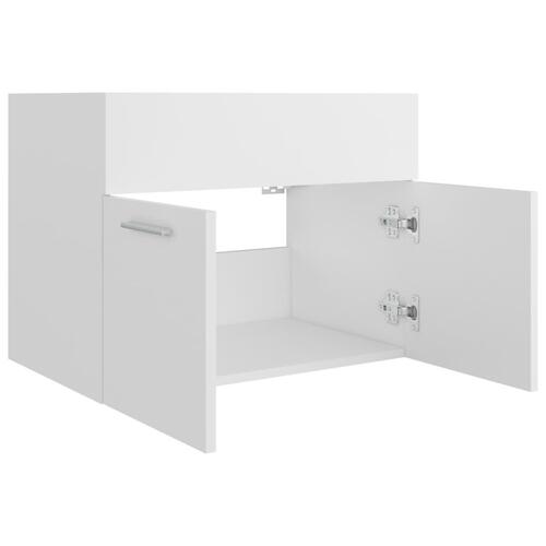 Skab til håndvask 60x38,5x46 cm konstrueret træ hvid