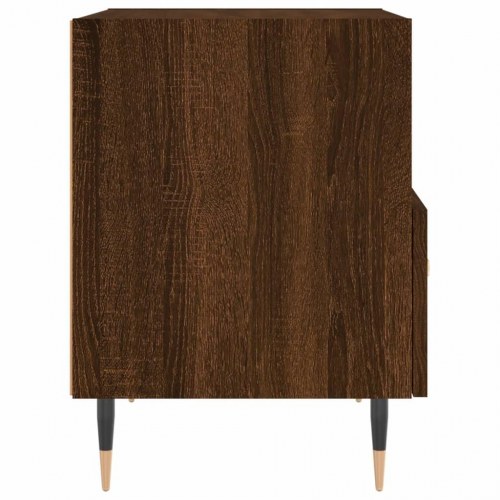 Sengebord 40x35x47,5 cm konstrueret træ brunt egetræ