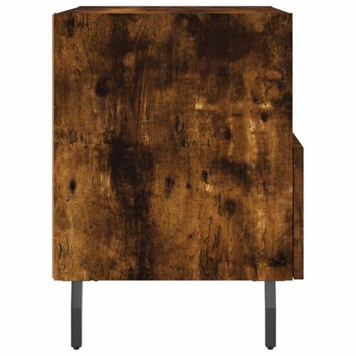 Sengebord 40x35x47,5 cm konstrueret træ røget egetræ