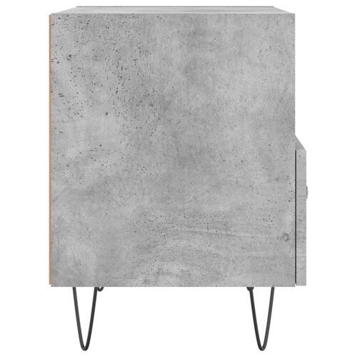 Sengebord 40x35x47,5 cm konstrueret træ betongrå