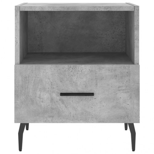 Sengebord 40x35x47,5 cm konstrueret træ betongrå