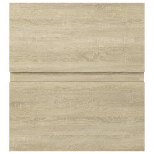 Skab til håndvask 41x38,5x45 cm konstrueret træ sonoma-eg