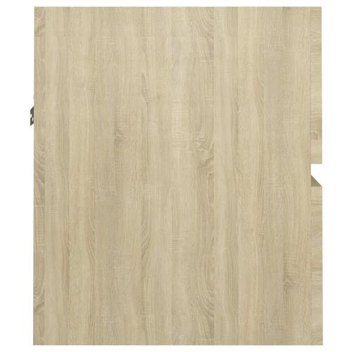 Skab til håndvask 41x38,5x45 cm konstrueret træ sonoma-eg
