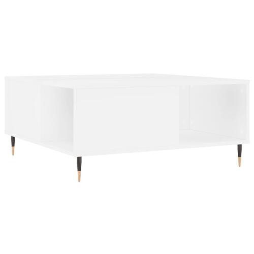 Sofabord 80x80x36,5 cm konstrueret træ hvid