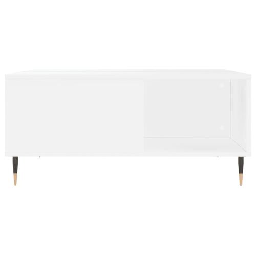 Sofabord 80x80x36,5 cm konstrueret træ hvid