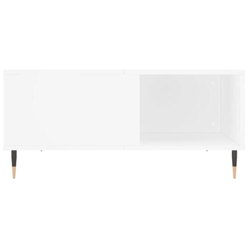 Sofabord 80x80x36,5 cm konstrueret træ hvid