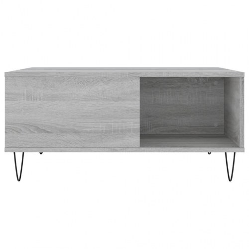 Sofabord 80 × 80 × 36,5 cm i konstrueret træ - grå sonoma-eg