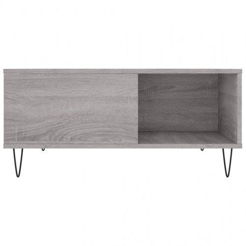 Sofabord 80 × 80 × 36,5 cm i konstrueret træ - grå sonoma-eg