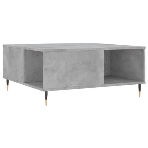 Sofabord 80x80x36,5 cm konstrueret træ betongrå