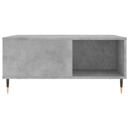 Sofabord 80x80x36,5 cm konstrueret træ betongrå