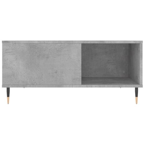 Sofabord 80x80x36,5 cm konstrueret træ betongrå
