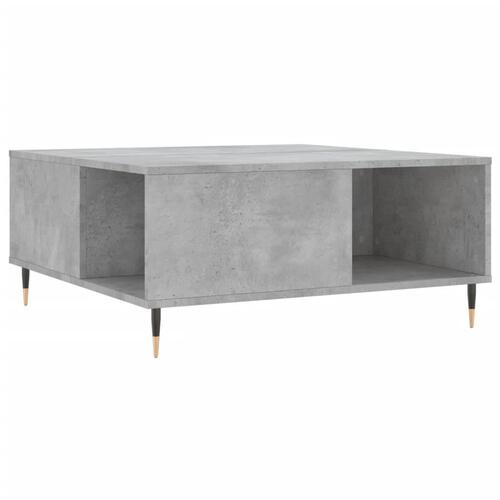 Sofabord 80x80x36,5 cm konstrueret træ betongrå