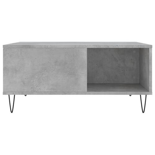 Sofabord 80x80x36,5 cm konstrueret træ betongrå