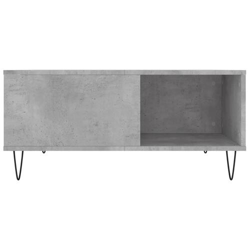 Sofabord 80x80x36,5 cm konstrueret træ betongrå