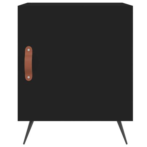 Sengeskab 40x40x50 cm konstrueret træ sort