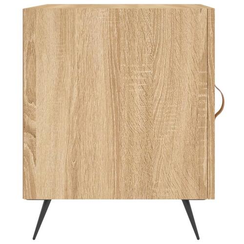 Sengebord 40x40x50 cm konstrueret træ sonoma-eg