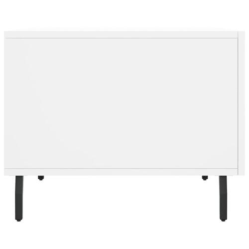 Sofabord 50x50x40 cm konstrueret træ hvid