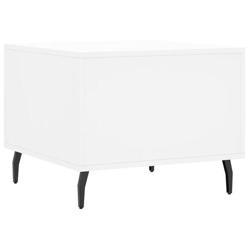 Sofabord 50x50x40 cm konstrueret træ hvid