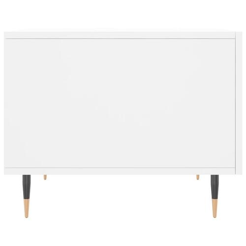 Sofabord 50x50x40 cm konstrueret træ hvid