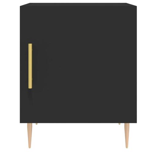 Sengeskab 40x40x50 cm konstrueret træ sort