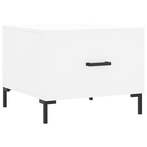 Sofabord 50x50x40 cm konstrueret træ hvid