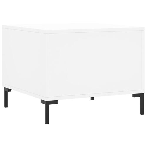 Sofabord 50x50x40 cm konstrueret træ hvid
