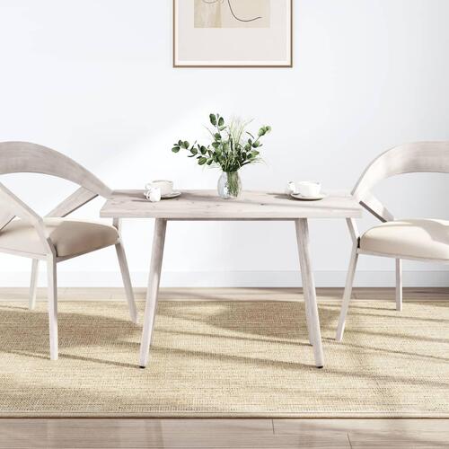 Bordplade 110x60x2,5 cm oval massivt fyrretræ hvid