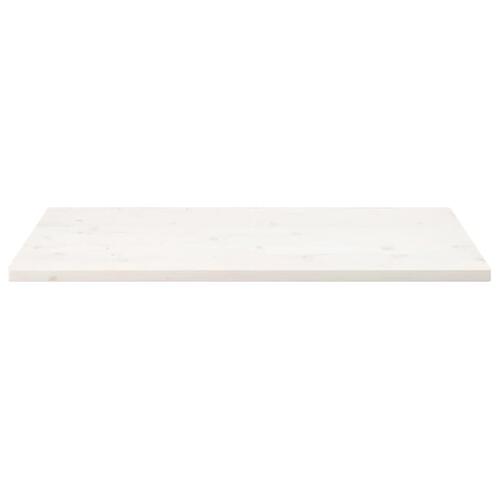 Bordplade 110x60x2,5 cm oval massivt fyrretræ hvid