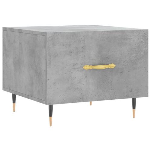 Sofabord 50x50x40 cm konstrueret træ betongrå