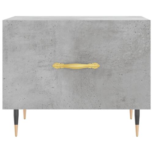 Sofabord 50x50x40 cm konstrueret træ betongrå