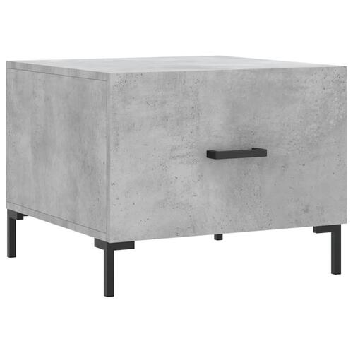 Sofabord 50x50x40 cm konstrueret træ betongrå