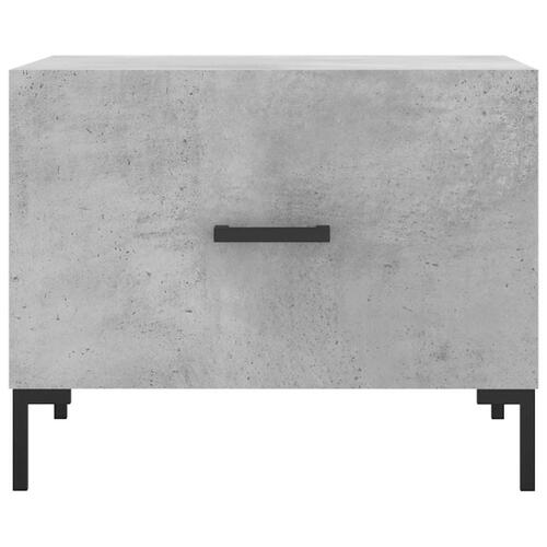 Sofabord 50x50x40 cm konstrueret træ betongrå