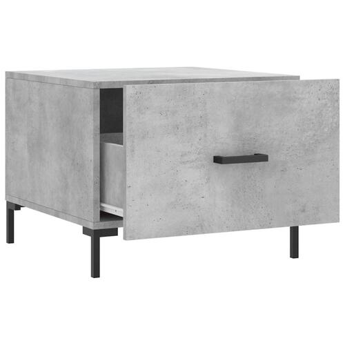Sofabord 50x50x40 cm konstrueret træ betongrå