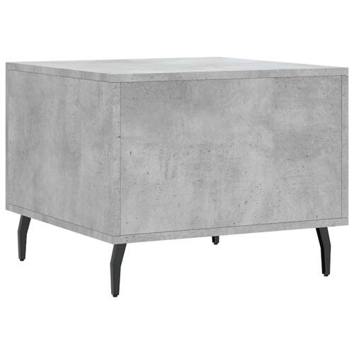 Sofabord 50x50x40 cm konstrueret træ betongrå