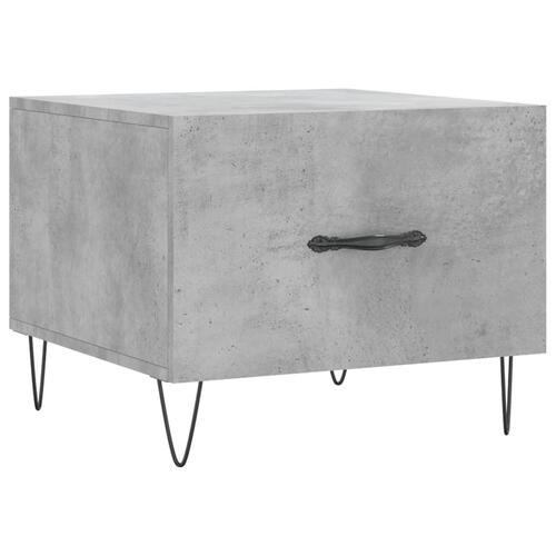 Sofabord 50x50x40 cm konstrueret træ betongrå