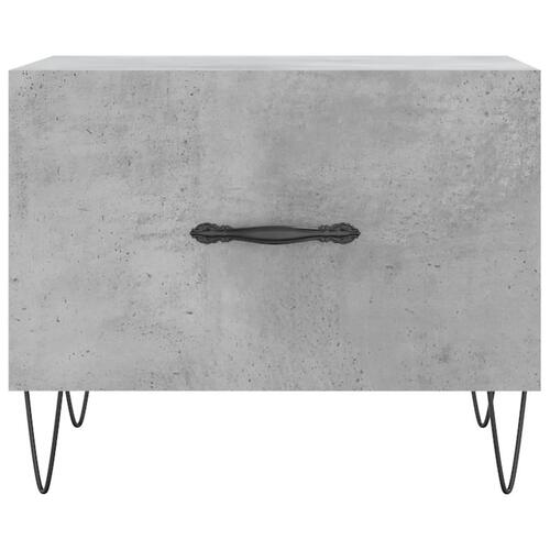 Sofabord 50x50x40 cm konstrueret træ betongrå