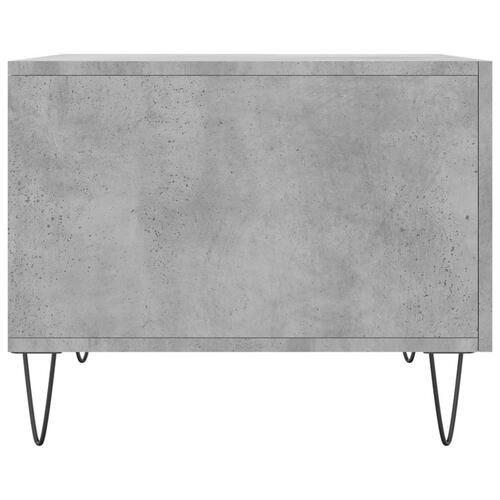 Sofabord 50x50x40 cm konstrueret træ betongrå