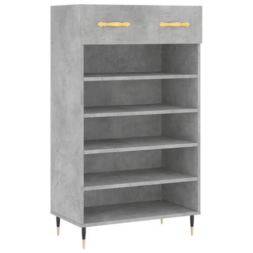 Skoreol 60x35x105 cm konstrueret træ betongrå