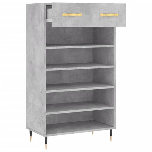 Skoreol 60x35x105 cm konstrueret træ betongrå