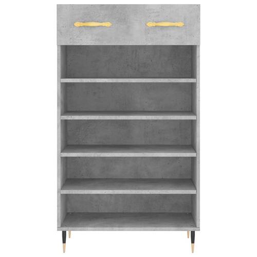 Skoreol 60x35x105 cm konstrueret træ betongrå